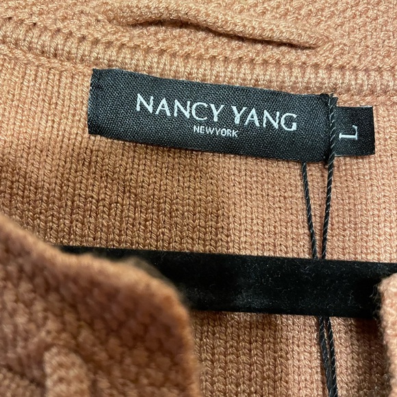 Nancy Yang Cardigan Sweater-Camel-Size Large - Picture 2 of 12